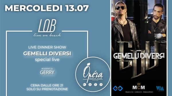 I Gemelli Diversi animano il nuovo mercoledì all’Opera Riccione