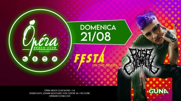 Grande live all’Opera Riccione con Rosa Chemical