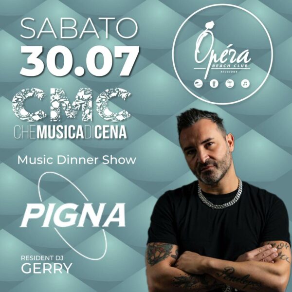 Pigna anima il nuovo sabato all’Opera Riccione