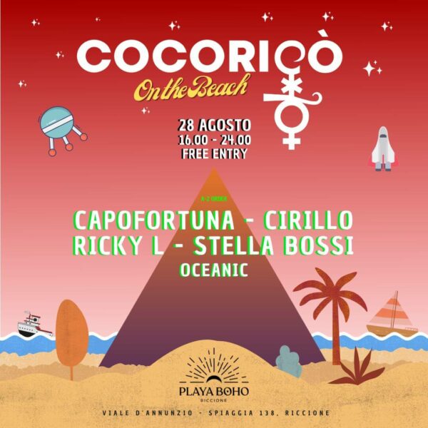 Ultimo Cocorico on the Beach al Playa Boho Riccione