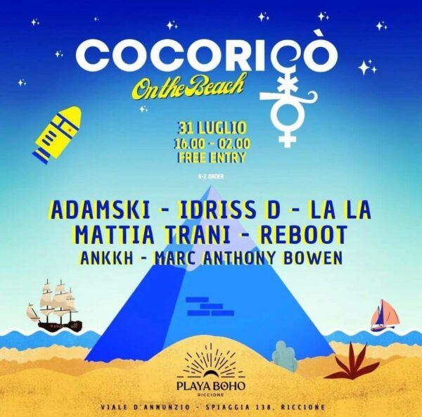 Cocorico on the Beach arriva al Playa Boho Riccione