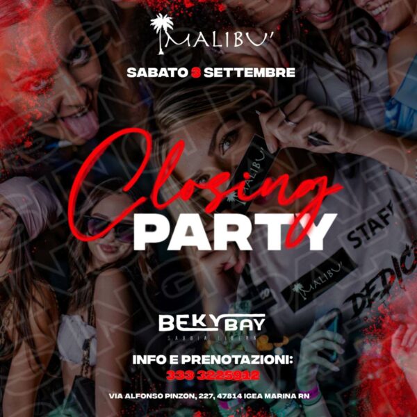 Beky Bay Bellaria Closing Party