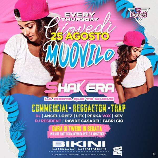 Bikini Cattolica ti aspetta con il giovedì Shakera