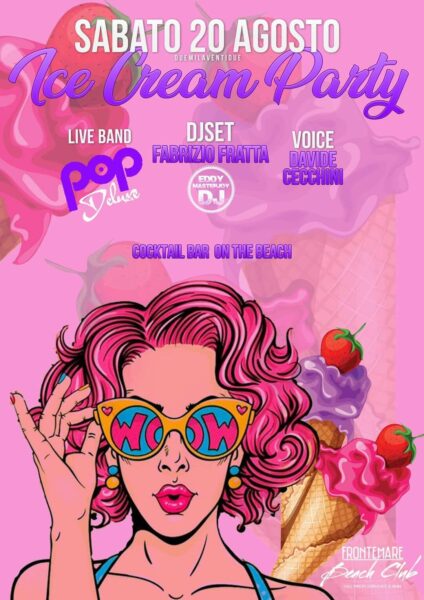 Sabato al Frontemare Rimini arriva Ice Cream Party con i Pop Deluxe