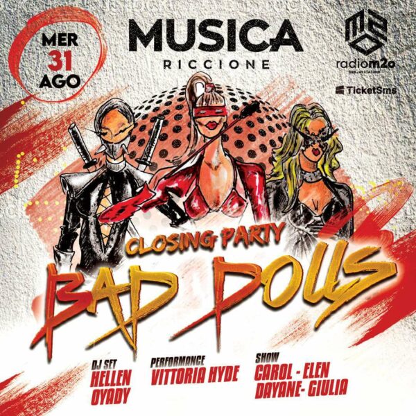Ultimo mercoledì Bad Dolls al Musica Riccione