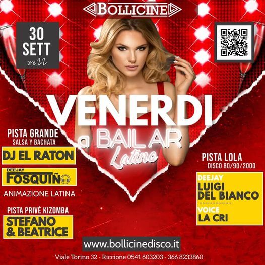 Venerdì sera Bollicine Riccione con El Raton