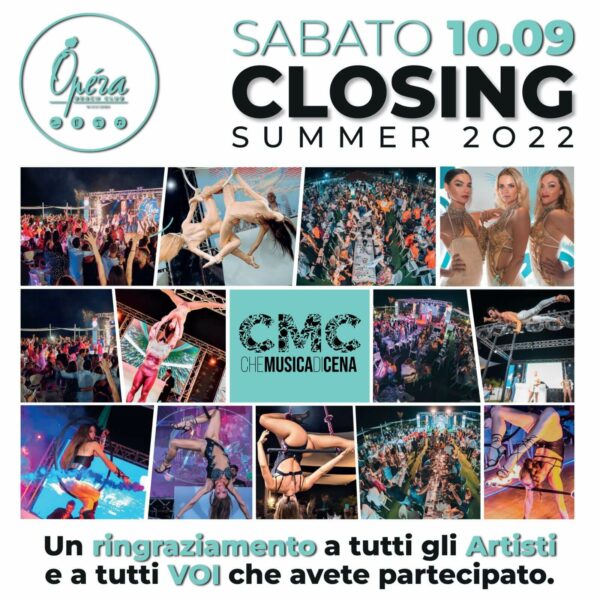 Ultimo sabato della stagione all’Opera Riccione