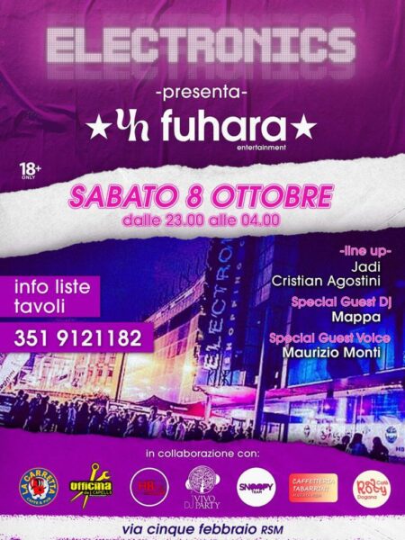 A San Marino arriva Fujara. Preparati per una super one night.
