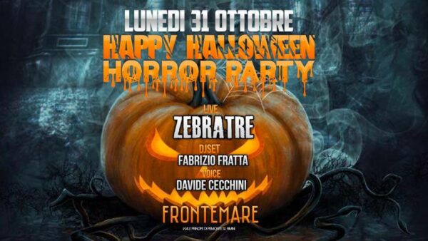 Halloween Frontemare Rimini con i Zebra Tre.