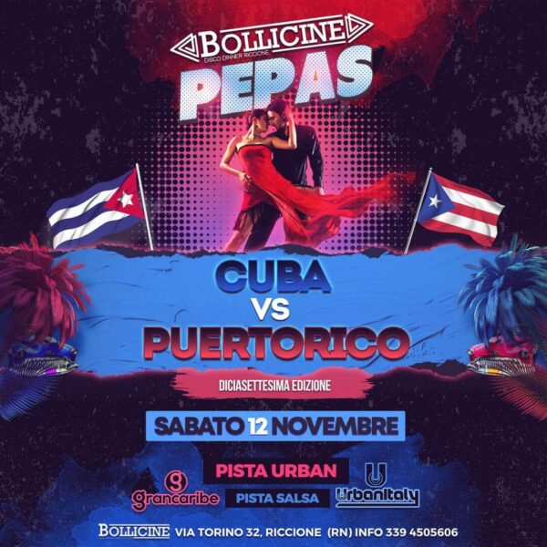 Bollicine Riccione presenta Cuba vs Puertorico