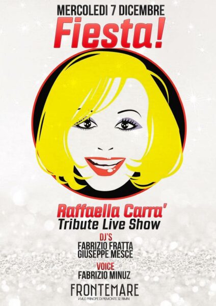 Frontemare Rimini ti aspetta con il mercoledì dedicato a Raffaella Carrà