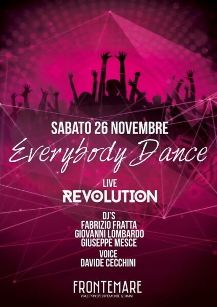 Nuovo sabato di musica revival al Frontemare Rimini con i Revolution