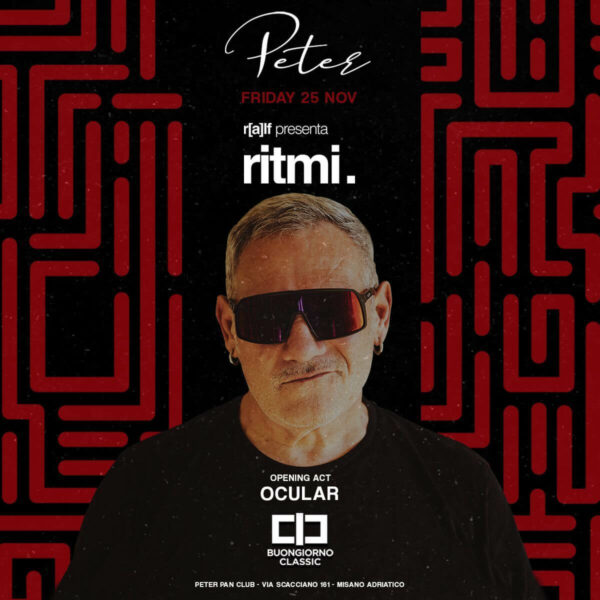 Venerdì techno al Peter Pan Riccione con Dj Ralf