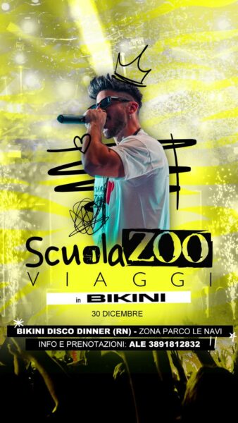 Il Bikini Cattolica e Scuola Zoo insieme per una super serata