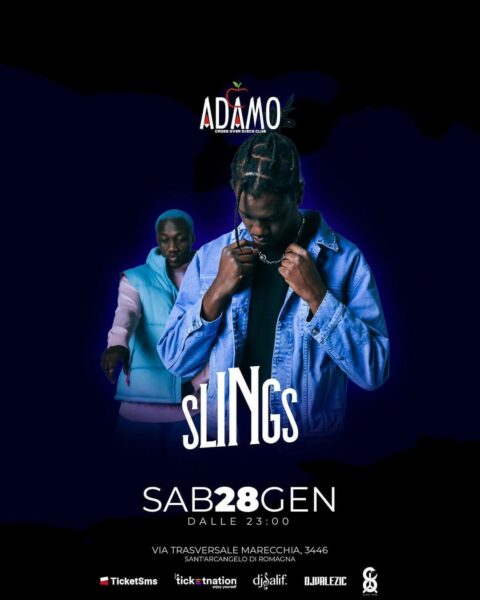 Sabato 28 gennaio 2023: Live con gli Slings alla Discoteca Adamo Rimini