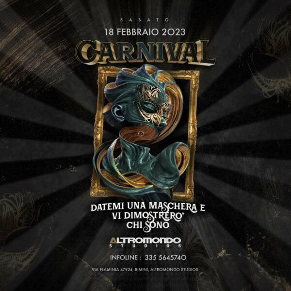 Carnevale Altromondo: festeggia con stile la notte più colorata dell’anno