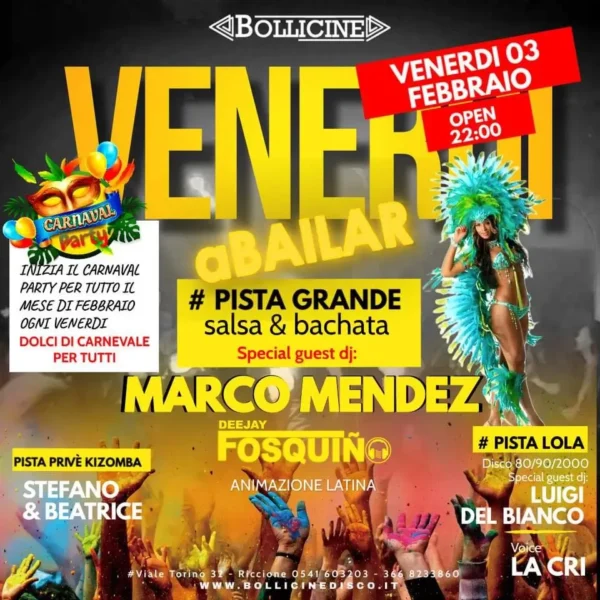 A Balair al Bollicine Riccione: la serata di ballo latino che non ti puoi perdere!