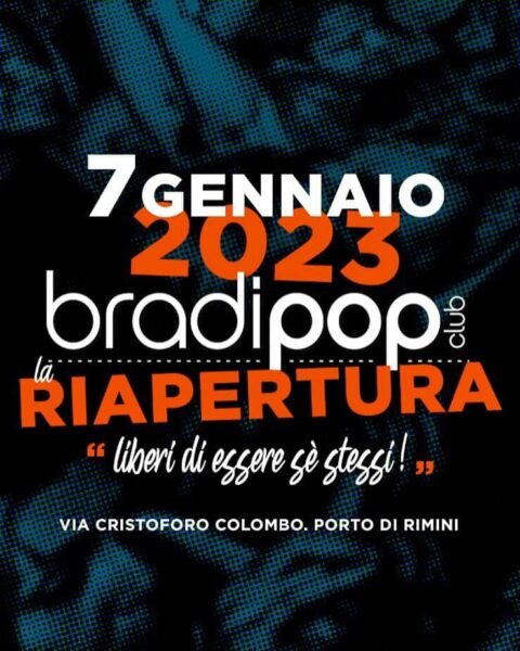 Sabato non perderti la riapertura del Bradipop Rimini 2023.