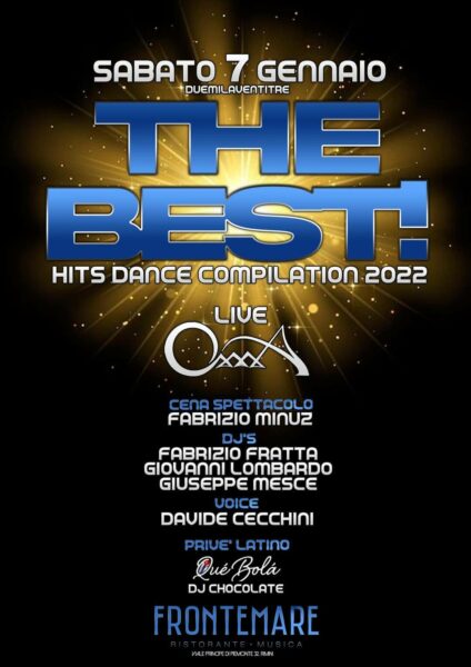 Scatenati con il primo sabato del 2023 al Frontemare Rimini. Sul palco gli OXXXA.
