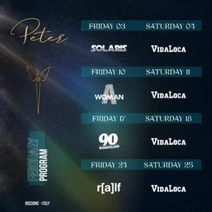 Peter Pan Riccione e Vida Loca insieme per un super sabato sera Peter Pan Riccione Vida Loca