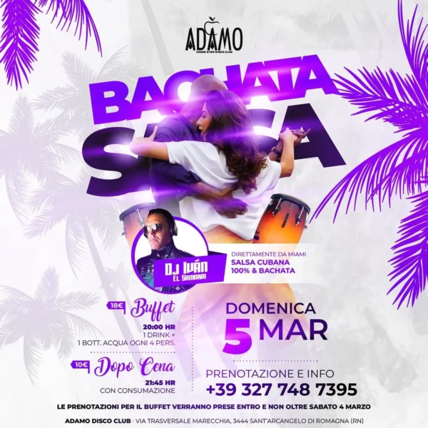Dj Ivan El Samurai de Cuba si esibirà all'Adamo di Rimini il 5 Marzo 2023