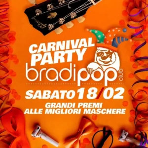 Bradipop Rimini il 18 febbraio 2023 in pista con la festa di carnevale.