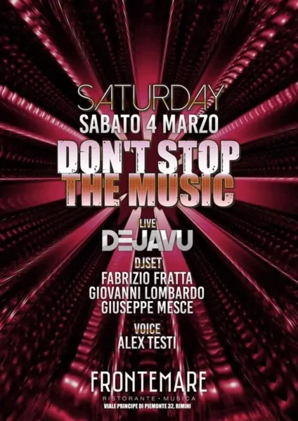 Dejavu Live Cover Band per un evento indimenticabile al Frontemare Rimini