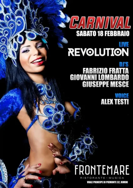 Frontemare Rimini: arriva la live band Revolution con tanta musica revival.