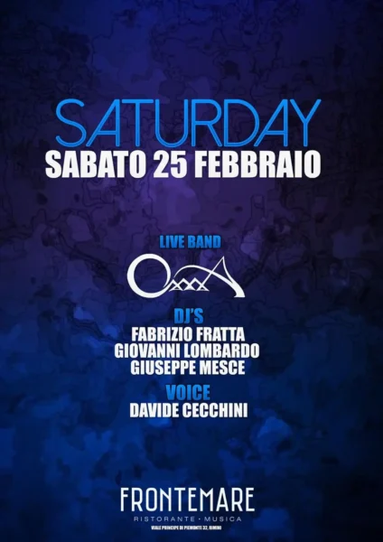 Frontemare Rimini il meglio della musica revival con gli OxxxA in concerto.