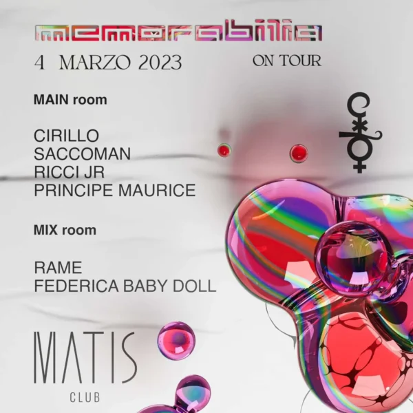 Cocorico Memorabilia on Tour al Matis Bologna con Cirillo, Dj Saccoman e Ricci Jr