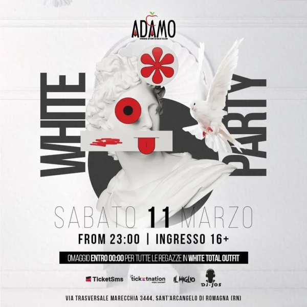 Adamo Rimini, White Party: l'evento imperdibile a cui non puoi mancare