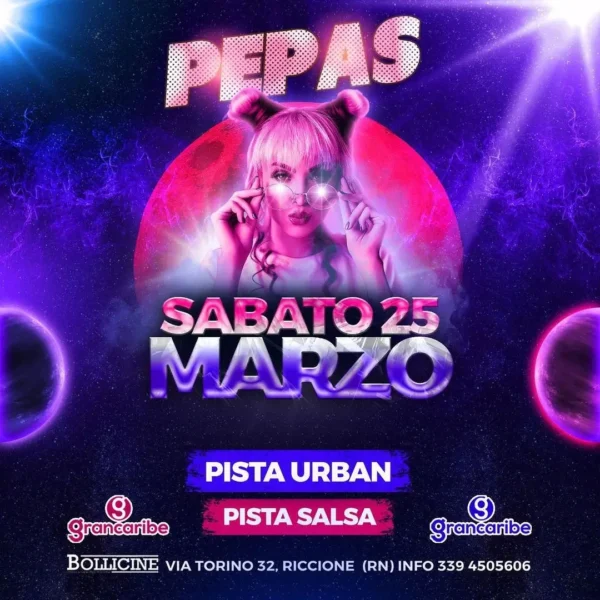 Evento imperdibile del weekend alla discoteca Bollicine Riccione con il Grancaribe.