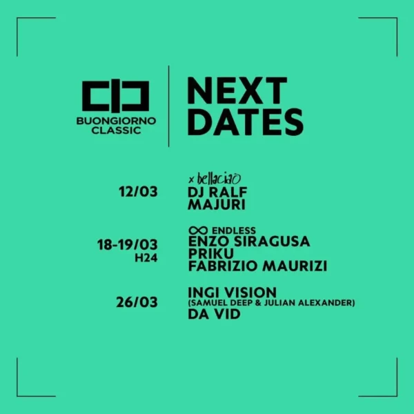 Buongiorno Classic: l'evento techno e house del mattino al Classic Club di Rimini