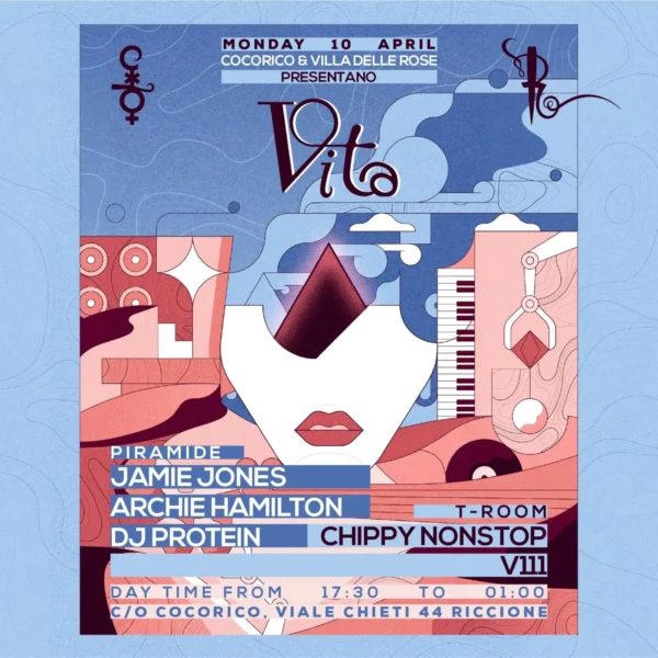 Pasquetta Cocorico Riccione e Villa delle Rose: la festa imperdibile con Jamies Jones, Archie Hamilton, Dh Protein, Idriss D, Chippy Nonstop e V111