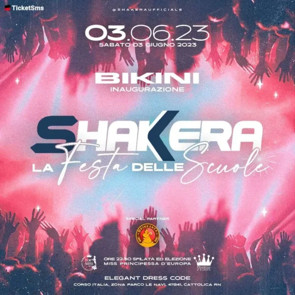 Una serata speciale alla Discoteca Bikini: la Festa delle Scuole Shakera con Elegant Dress Code