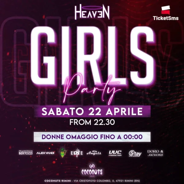 Party Girls al Coconuts Rimini: una notte da sogno con musica e divertimento