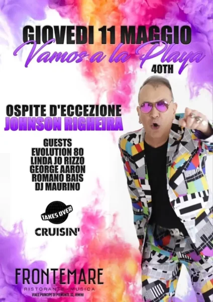 Discoteca Frontemare di Rimini: La Musica Anni '80 Ritorna con Johnson Righeira e Dj Maurino!