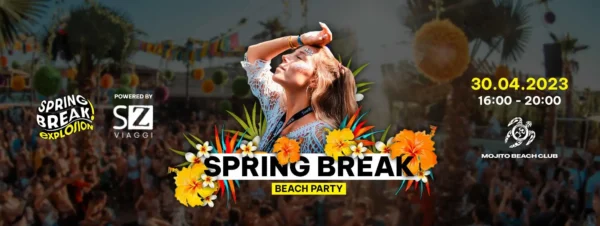 Flower Spring Break Beach Party a Mojito Riccione: la festa più bella di primavera