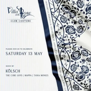 Kolsch, The Cube Guys, Mappa e Tanja Monies in una Notte Magica alla Villa delle Rose, Sabato 13 Maggio 2023!