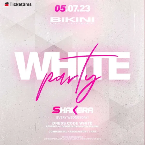 Un’esplosione di divertimento al Bikini Cattolica: White Party da sogno!