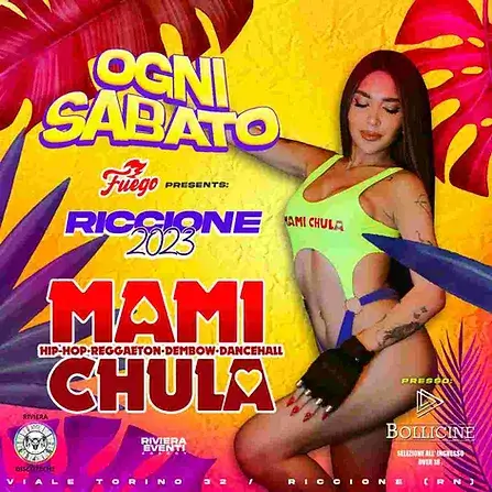 Scoppiettante serata al Bollicine Riccione, grazie a Mami Chiula