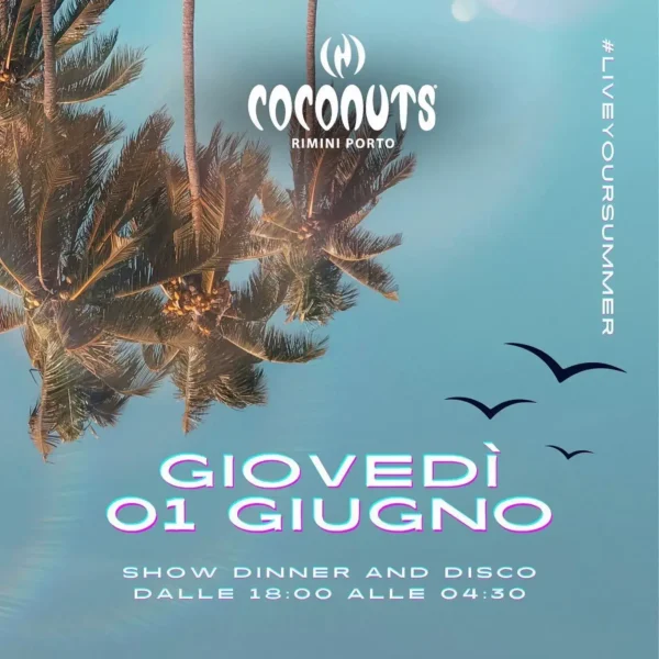 La festa da non perdere alla discoteca Coconuts Rimini con Paolino Zanetti e Mauro Catalini