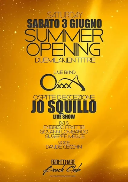Balla con gli Oxxxa e Jo Squillo al Sabato Frontemare Rimini
