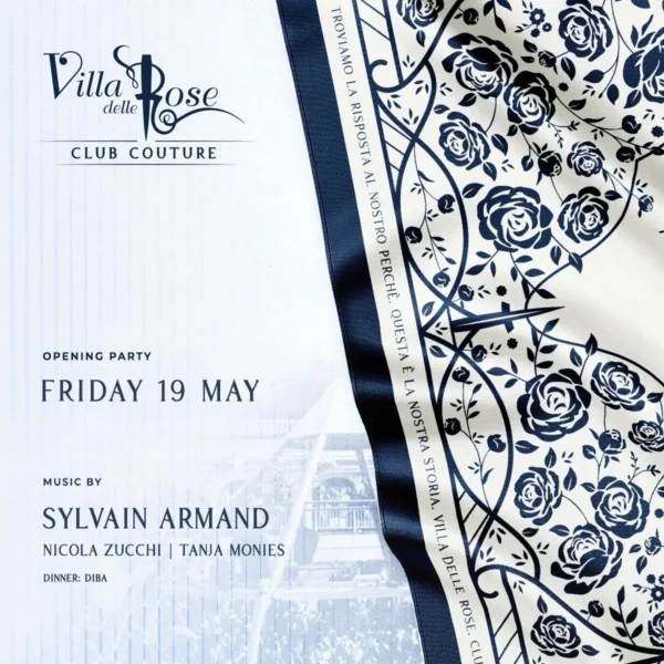 Una notte indimenticabile con Sylvain Armand alla Villa delle Rose
