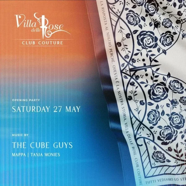 Sabato sera spettacolare alla Villa delle Rose con The Cube Guys