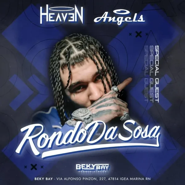 Spiaggia Beky Bay Bellaria accoglie il fenomeno del Rap: Rondo da Sosa