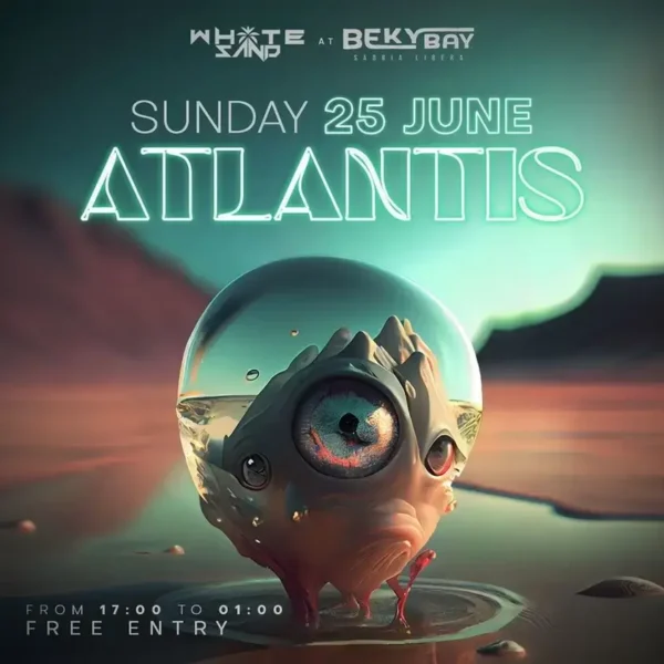 Atlantis Illumina la Notte alla Spiaggia Beky Bay Bellaria