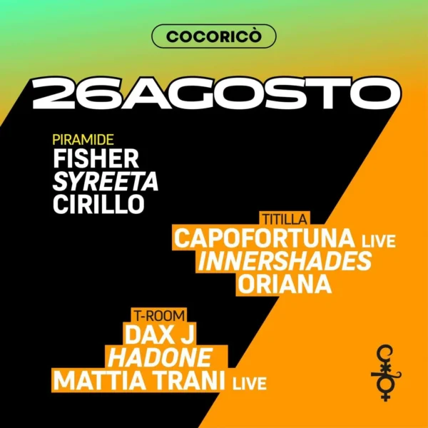 Un'esperienza sonora unica con Fisher al Cocorico Riccione: La Rivoluzione della Musica Elettronica
