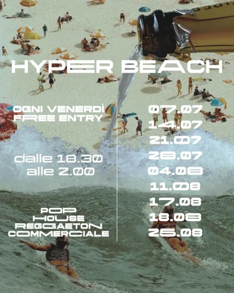 Hyper Beach Riccione ospita la Festa Cherie: Il ritrovo degli studenti nell'estate 2023