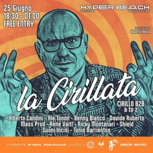 La magia di Cirillata all’Hyper Beach Riccione: DJ Cirillo, Ricky Montanari e altri artisti in un evento imperdibile!